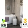 Dezumidificator Woods MDX14 Capacitate 10 litri/zi silentios setare umiditate afisaj electronic timer, suprafata 40 mp