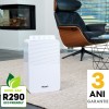 Dezumidificator Woods MDK13 Capacitate 12 litri/zi Uscare rufe Silentios Setare umiditate Afisaj electronic Timer, suprafata 60 mp