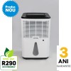 Dezumidificator Woods MDX20P Capacitate 20 litri/zi Pompa condens Uscare rufe Setare umiditate Afisaj electronic Timer Suprafata 40mp