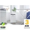 Dezumidificator Woods MRD20G Capacitate 20 litri/zi Uscare rufe Setare umiditate Afisaj electronic Timer suprafata 70 mp