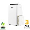 Dezumidificator Woods MRD20G Capacitate 20 litri/zi Uscare rufe Setare umiditate Afisaj electronic Timer suprafata 70 mp