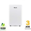 Dezumidificator Woods MRD20G Capacitate 20 litri/zi Uscare rufe Setare umiditate Afisaj electronic Timer suprafata 70 mp