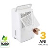 Dezumidificator Woods MRD14G Capacitate 12 litri/zi Uscare rufe Setare umiditate, Timer, suprafata 60 mp