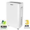 Dezumidificator Woods MDX14 Capacitate 10 litri/zi silentios setare umiditate afisaj electronic timer, suprafata 40 mp